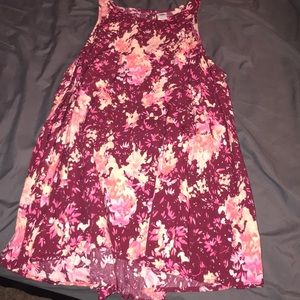 Pink Floral Old Navy Dress-tank